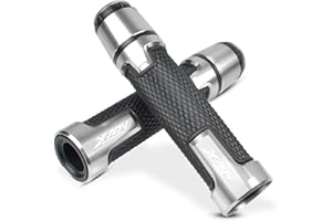 YUANQIAN Manubrio moto generale e tappo terminale del manubrio Compatible con XADV 750 XADV750 X-ADV 750 2017 2018 (Argento)