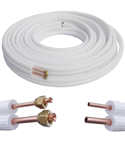 Kupferrohr-Set 1/4 & 3/8 Zoll - 2x3 Meter Mit Isolierung Für Klimaanlagen