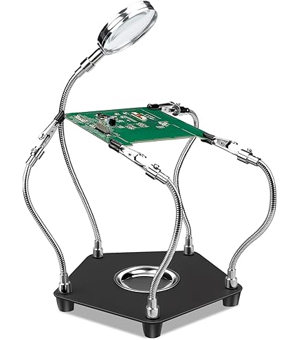 Acesunny Lötstation Mit 6 Flexiblen Armen - Dritte Hand Für Präzises Löten & Basteln