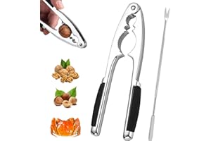 BOCHENG Nussknacker Walnüsse Haselnussknacker Robuster Nußknacker mit Rutschfestem Griff Walnussknacker – Knackt Jede Nuss mit Genuss