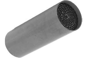 TONYSA Catalizzatore per Tubo di Scarico per Moto Catalizzatore per Silenziatore di Scarico Centrale Anteriore in Acciaio Inossidabile Universale per Moto (35 * 100 mm)