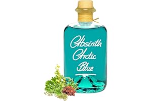 ‎GENIESS-BAR! Absinth Arctic Blue 0,5L Eisbonbon Mit maximal erlaubten Thujon 35mg/L 55% Vol