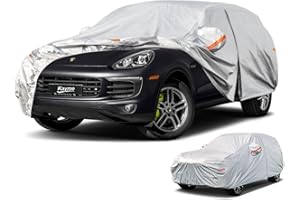 Kayme Bâche Voiture Étanche Respirante Compatible avec Porsche Cayenne (2010-2025), 6 Couches Housse de Protection Voiture Extérieur, Contre Pluie Soleil Poussière avec Zip et Doublure en Coton.