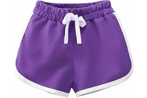 YAQUEKOU Shorts Girls Boys Short Sports Shorts Cotton Shorts for Children Short Trousers Teenager Girls Cycling Shorts Summer Gym 2-15 Years