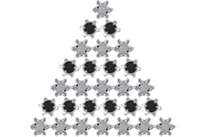 MamimamiH - Tacchetti per Scarpe da Golf, 28 Pezzi, Ultra Sottili, universali, in Gomma Morbida (Grigio/Nero)