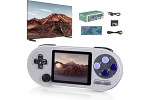 VEOYYA Handheld Game Console, Mini Game Console 11000 Games, SF2000 3.0" IPS Screen Wireless Stick Game Station 16G TF Card, Support TV & Multi-Language