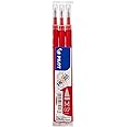 Pilot BLS-FR7-R-S3 Refill per Penna a Sfera Frixion Ball Pilot, 0.7 mm, Confezione da 3, Rosso