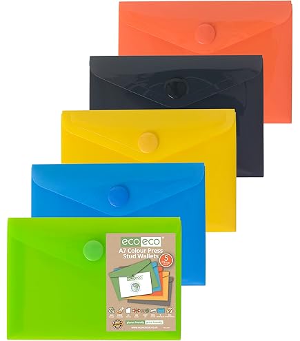 Buste Documenti Ecologiche Formato A6, A5, A4 - Per Ufficio, Scuola, Casa, Prodotte In Germania