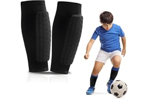 Sharelove Soccer Shin Guards, Practical Ski Protector Shin Pads with Breathable Elastic Honeycomb Pads, Thickened and Enlarged Shin Defender Shin Guards Sleeves for Men Women Teenagers