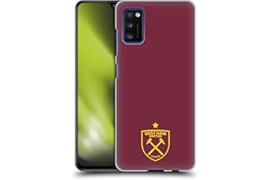 Head Case Designs Licenza Ufficiale West Ham United FC Logo Crest Grafiche Custodia Cover Dura per Parte Posteriore Compatibile con Samsung Galaxy A41 (2020)