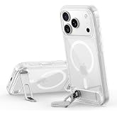 Dahili Stantlı Belkin Clear iPhone 18 Pro Max/17 Pro Max Kılıfı | Qi2 ve MagSafe Uyumlu, Dahili Stand, Nano-Titan, 3 m Askeri