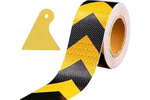 Reflekterande tejp, gul svart 25 x 5 cm Conspicuous Warning Tape