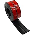 GELINTONG Flexible Skirting Board Roll - 30 x 30 mm (Length: 6 m, Black) -Self Adhesive PVC Baseboard Wall Molding Trim - Skirting Boards Covers - PVC Angle Trim - Caulk and Trim Strips