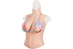 Minaky Faux Seins Silicone Forme Mammaire Sein de Silicone Prothèse Silicone Artificielle Poitrine Forme C-G Cup, Crossdresser Transgenre Cosplay