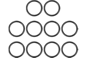 UHATa Nitrile Rubber O-Ring 27mm ID, 35mm OD, 4mm Width Washer Gasket Sealing-Applications for Auto Plumbing Faucet Air Gas Repair-[Qty 10 Black]
