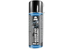 AABCOOLING AAB Bombe a Air Comprimé 400ml - Préparation en Spray, sans Odeur Nettoyage PC, Idéale pour Enlever la Poussière, Bombe d'air Sec, Aérosol de Rendement Élevé, Computer Cleaner, sans Fréon