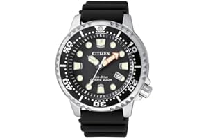 Citizen Herren Analog Eco-Drive Armbanduhr mit Gummiband Promaster Marine