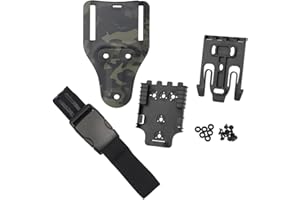 SHANYINGQUAN Kit de système de Verrouillage Rapide Tactique, Boucle de Ceinture QLS 22 19, Base d'adaptateur, Boucle à dégagement Rapide, Ceinture à Patte Mobile, étui à Pistolet.
