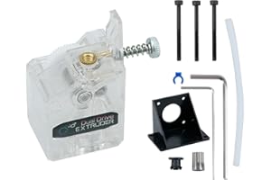 xirbbo Upgraded Dual Gear Drive Extruder for CR10, Ender 3 Series, Anycubic Mege S, I3 Mega Chiron, Tevo Tornado, Wanhao D9, Anet A8 and Prusa I3 DIY 3D Printers