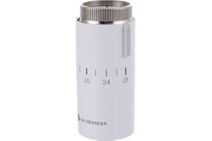 Sattie IMI Heimeier Kopf 7500-00.500 weiß, 6-28°C Thermostatkopf, Weiß RAL 9016