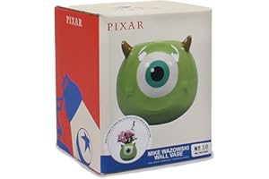 HALF MOON BAY Macetero pared Disney Monstruos S.A. Mike Wazoski - Macetero cerámica - Macetero original - Decoración hogar Disney - Jarrón pared - Licencia oficial