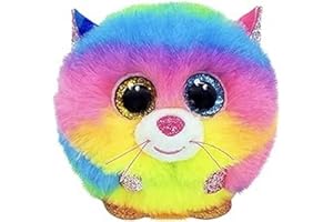 TY- Gizmo Cat Puffies Peluches, 2007540, Multicolore