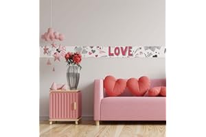 ‎MYMAXXI MyMaxxi | Bordüre | Love 900 x 20cm | Wandbordüre Wandtattoo | Tapetenbordüre aus Tapetenvlies | Dekoration für Ihr Badezimmer Wohnzimmer Küche