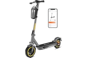 ‎EVERCROSS EVERCROSS EV10S MAX Elektroroller mit Straßenzulassung (ABE), Faltbarer E Scooter für Erwachsene - mit APP, 500W Motor, 80-150KM Reichweite, Max.20 km/h, 10" Vakuumreifen mit Gelschicht