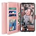 Produktbild LK LG V30 Hülle, Luxus PU Leder Brieftasche Flip Case Cover Schütz Hülle Abdeckung Ledertasche für LG V30 (Rose Gold)