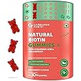 Carbamide Forte Biotin Hair Gummies for Hair Growth | Biotin Gummies for Women & Men | Hair Supplements for Women & Men | Hair Vitamins | Gummies for Hair Growth - 30 Veg Strawberry - Flavored Gummies