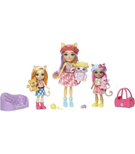 Enchantimals Coffret Heure Du Bain – Poupée Petya Truie + 2 Figurines + Accessoires