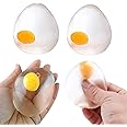Verbier Splat Balls Egg Shape Squishy Balls Soft Foam Ball Toy Squishy Toys for Hand Exercise for Stress Relief Toy for Kids and Adults Set of 2