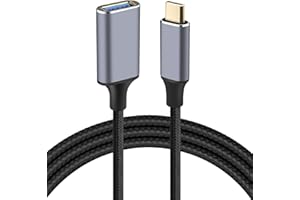 AXFEE 1M USB C to USB Adaptor, OTG Cable Type C 3.1 Male to USB 3.0 Female Adapter, USB C Extension Cable Compatible with i-Pad Pro, Galaxy S23/S22, MacBook, and more Type C Devices