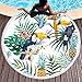 Produktbild Haotongsheng Runde Strandtuch Picknickdecke Dicke Tapisserie Mit Quaste Urlaub Picknick Reise Yoga Matte Schwimmen Schal Wrap Sonnenbaden Blätter Camping Gym Sport Handtuch