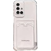 Samsung Galaxy A51 Kapak Kamera Korumalı Kartlıklı Darbe Emici &Ouml;zellikli Şeffaf Silikon Kılıf