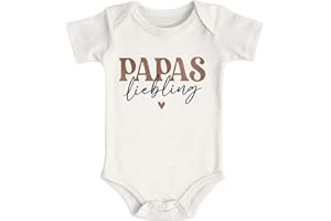 MoonWorks® Baby Body Papas Liebling Herz Geschenk Vatertag Bio-Baumwolle Jungen & Mädchen