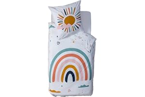 ATMOSPHERA CREATEUR D'INTERIEUR Atmosphera - Parure de lit Arc-en-Ciel en Coton 140x200cm