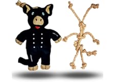 Hampy das Hanfschwein I Die härteste Schweinehündin unter den Hundespielzeugen I Wurf-, Zerr- und Wasserspielzeug I Quietsche