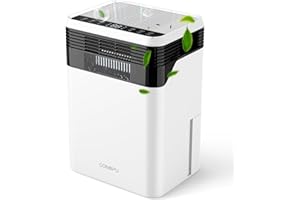 CONOPU Deumidificatore 3000ml, Deumidificatore Casa per 30m², 3 Modalità Intelligenti e LED Tempo Reale, Sbrinamento Automatico, Silenzioso a 33 dB, 24 Ore Timer