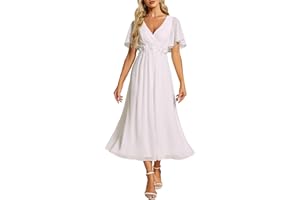 Ever-Pretty Vestidos de Noche Señoras Elegante para la Boda Tobillo Longitud Vestido de Invitada de Boda Vestido de Cóctel Vestidos de Fiesta EG02093