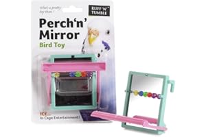 SHARPLES N GRANT SharplesNGrant Perch-n-Mirror Bird Toy
