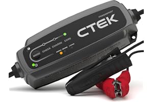 CTEK CT5 Powersport Batteriladdare 12V, Litium & Blysyra, 5A | För motorcykel, fyrhjuling, ATV, snöskoter, jetski och vattenskoter, kortslutningsskydd