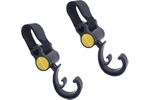 YAIYEFU Baby Stroller Hooks Clips, Convenient Stroller Accessories Mommy Bag Hooks for Hanging Diaper Bags,Purse,Stroller Organizer, Perfect for Babyzen Yoyo, Britax, Pushchair