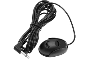 ECSiNG 1 szt. nawigacja samochodowa GPS radio DVD samoprzylepny mikrofon 3,5 mm długość kabla wtykowego 3 metry nadaje się do instalacji na klipsach przeciwsłonecznych uchwytach deski rozdzielczej