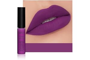 ‎ANIFER Anifer Velvet Matte Flüssiger Lippenstift Make-up, langanhaltend und wasserfest, haftet nicht am Becher, Lipgloss (Dunkellila 621)