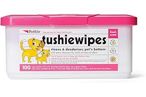 Petkin Tushie Wipes, Pack of 100