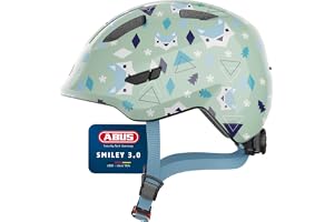 ABUS Smiley 3.0 Children’s Bicycle Helmet with Deep Fit, Child-Friendly Designs and Space for a Ponytail, Suitable for Girls and Boys