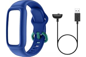 BIGGERFIVE Cable de carga y correas de repuesto ajustables, compatible con Vigor 2 Kids Fitness Tracker