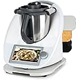 PUERSI Schuifplank TM7 voor Thermomix, 2e generatie, plank voor Thermomix met rollen, licht glijdende bamboe rolplank/slider - bamboe