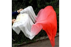 XIANGSHANG SHANGMAO Une Paire 1.5m / 1.8m Belly Dance Fan de Bambou Fan de Danse Square Fan Danse Fan de Danse